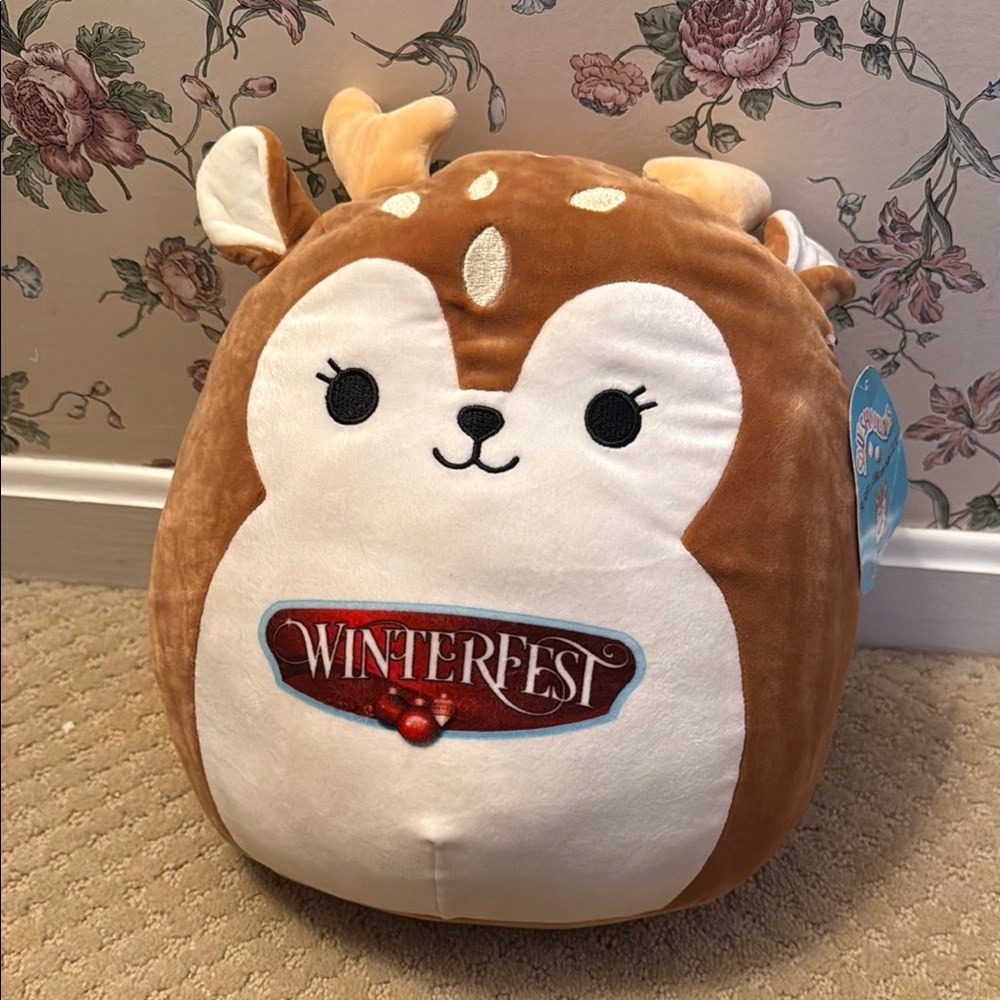 Collectible Kings Dominion Winterfest Deer Squishmallow